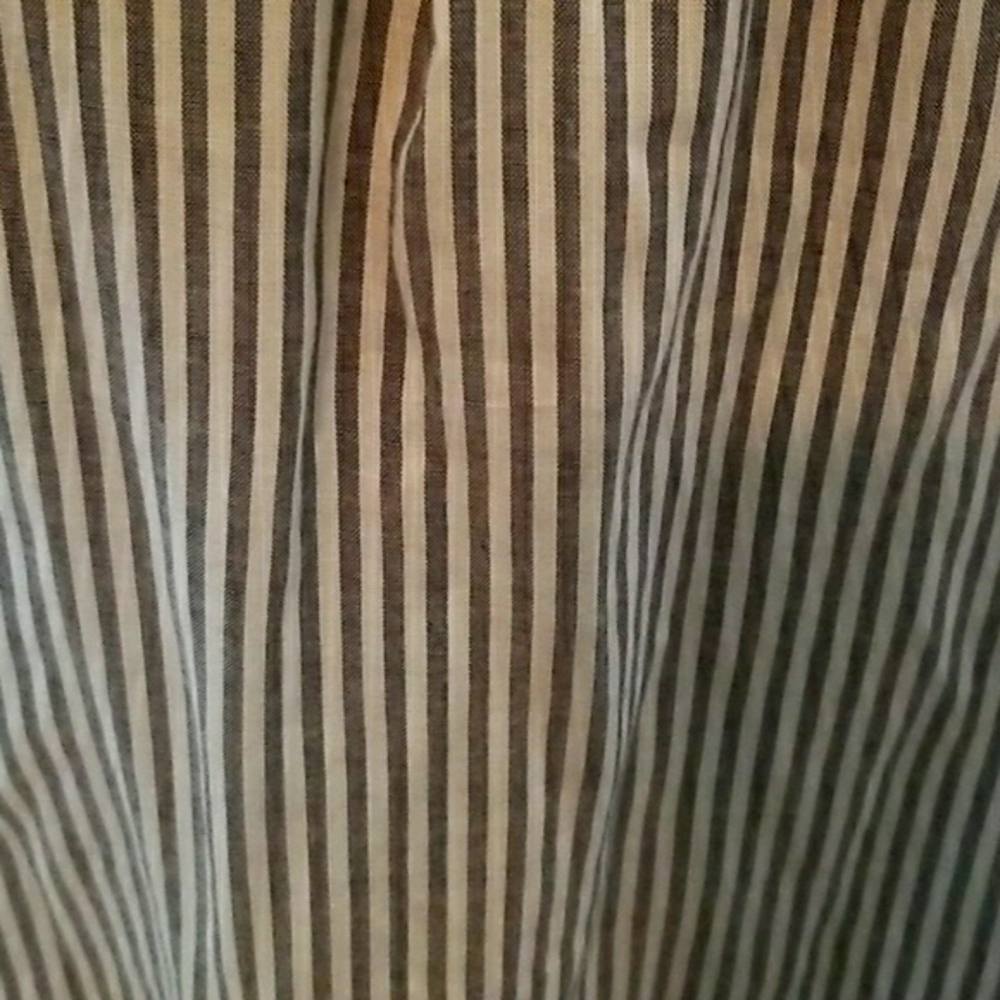 CUTE OFF SHOULDER GRAY STRIPED TOP - Picture 3 of 9